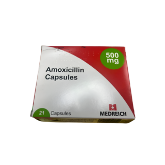 Front image of Amoxicillin 500mg Capsules